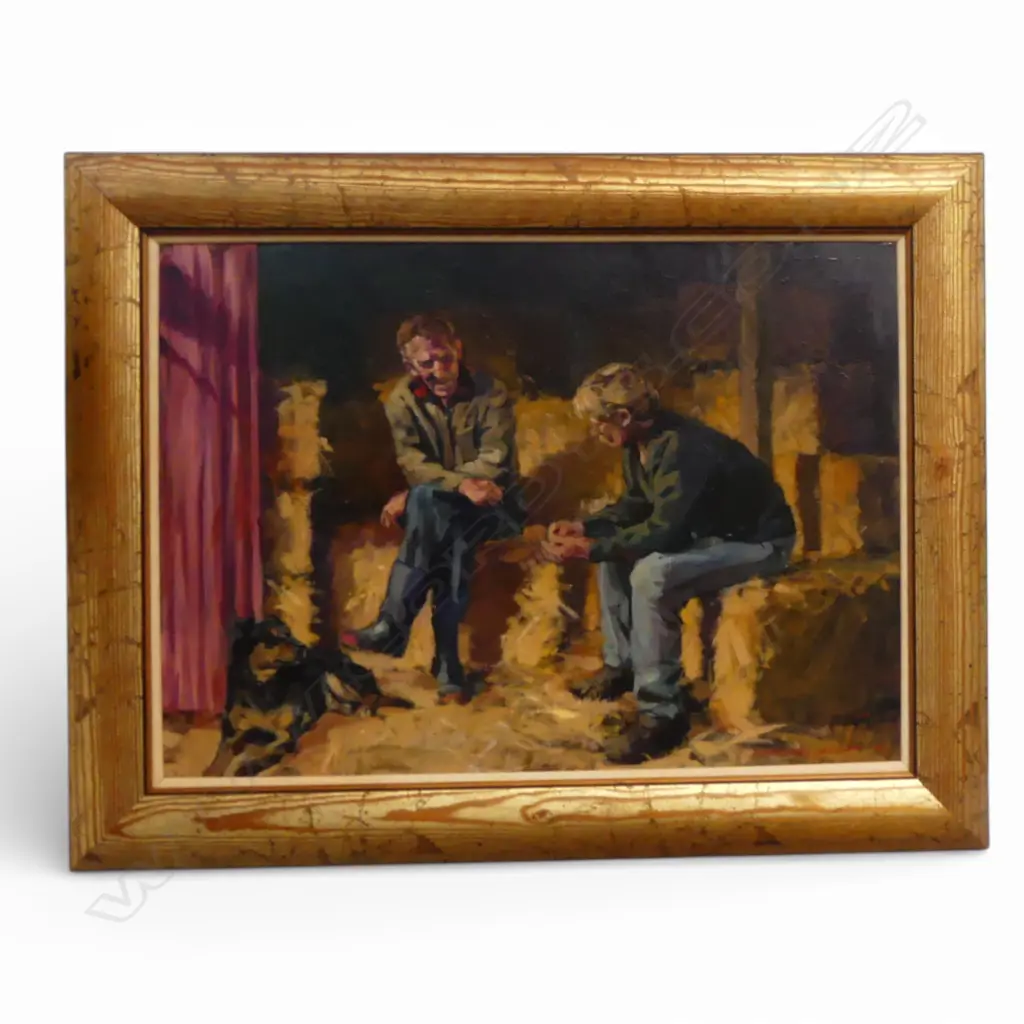 BARRY ROSS SMITH (b. 1964), THE APPRENTICE, DATED 1999, OIL ON BOARD, 445x625mm Image 1++