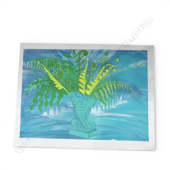 RODNEY FUMPSTON 'FERN VASE' PRINT 23/43 525x740mm