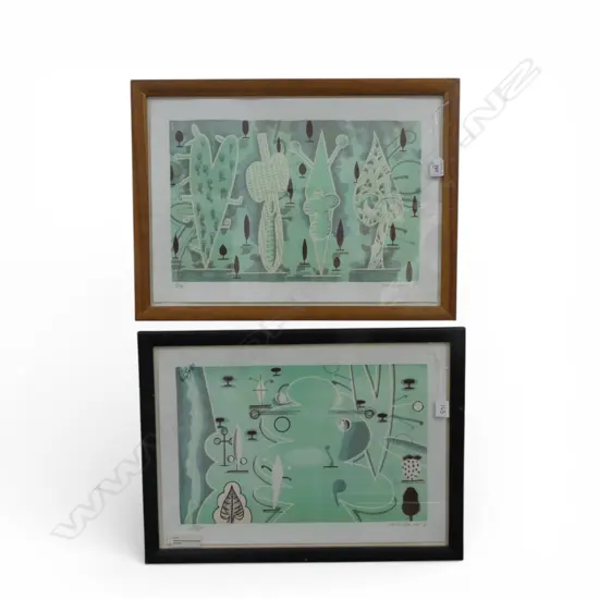 2 DENYS WATKINS  LTD ED. SCREENPRINTS H.300 x 460mm