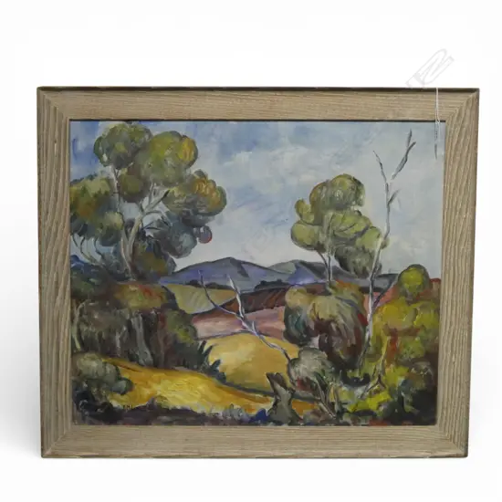 FLORENCE LUXFORD 'AFTERNOON' LANDSCAPE, ACRYLIC ON BOARD 500x600mm