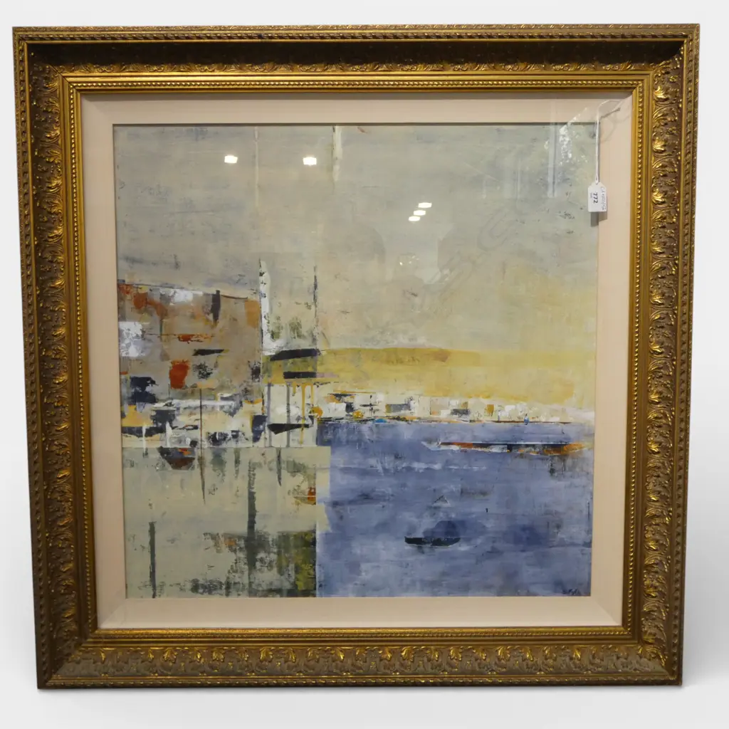 S. FYFE, ABSTRACT LANDSCAPE, ACYRLIC 590x590mm Image 1++