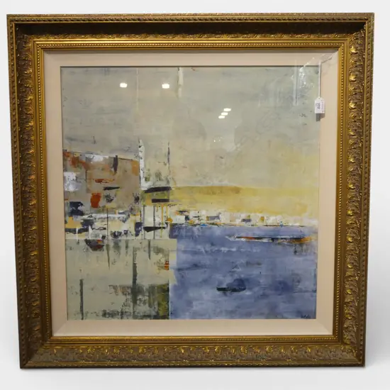 S. FYFE, ABSTRACT LANDSCAPE, ACYRLIC 590x590mm