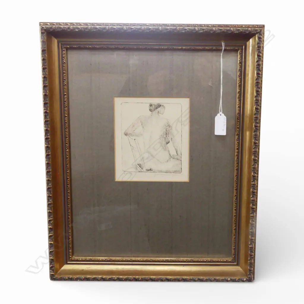 Jørn GRYNNERUP JENSEN, NUDE 1978, ETCHING ED 1/6 120 X 95MM Image 1++