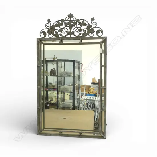 MIRROR w. METAL FLORAL FRAME H.1010mm
