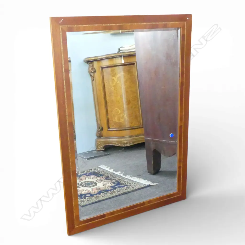 BEVEL EDGED MIRROR IN INLAID FRAME 1000x700mm Image 1++
