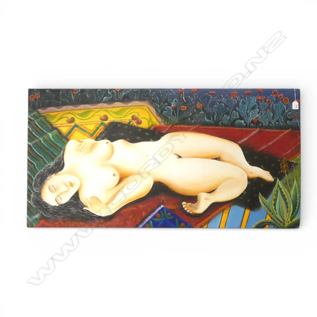 ARTIST UNKNOWN, NUDE, OIL ON CANVAS, 1210x620mm Image 1++