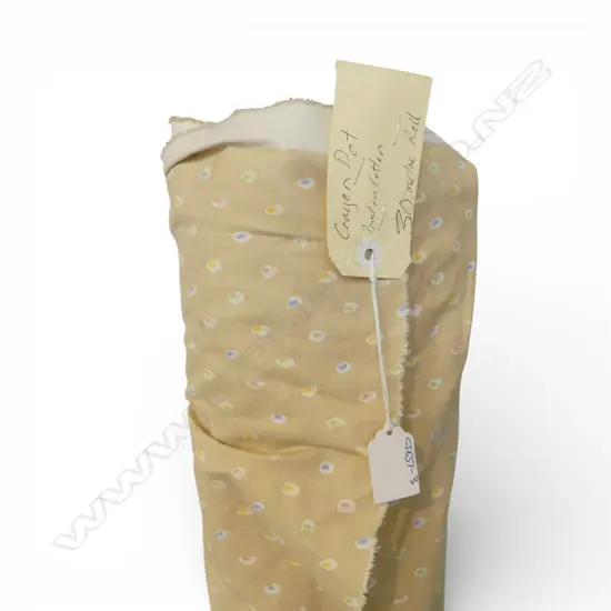 FABRIC BOLT; CRAYON POT, PRINT ON COTTON, 30M ROLL