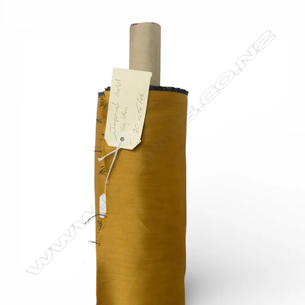 FABRIC BOLT; IMPERIAL GOLD, POLY COTTON, 20M ROLL Image 1++