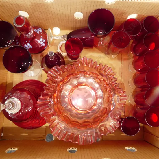 ASST. RED / CRANBERRY GLASS