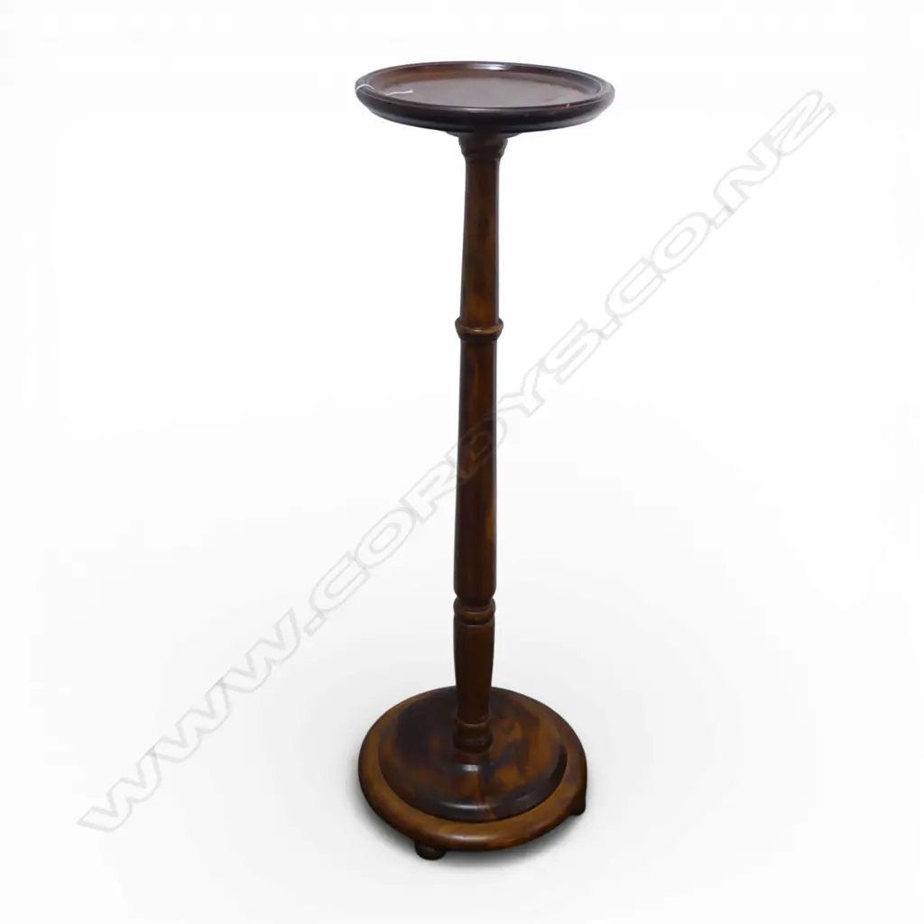 TURNED WOOD PLANT STAND H.1070mm Image 1++