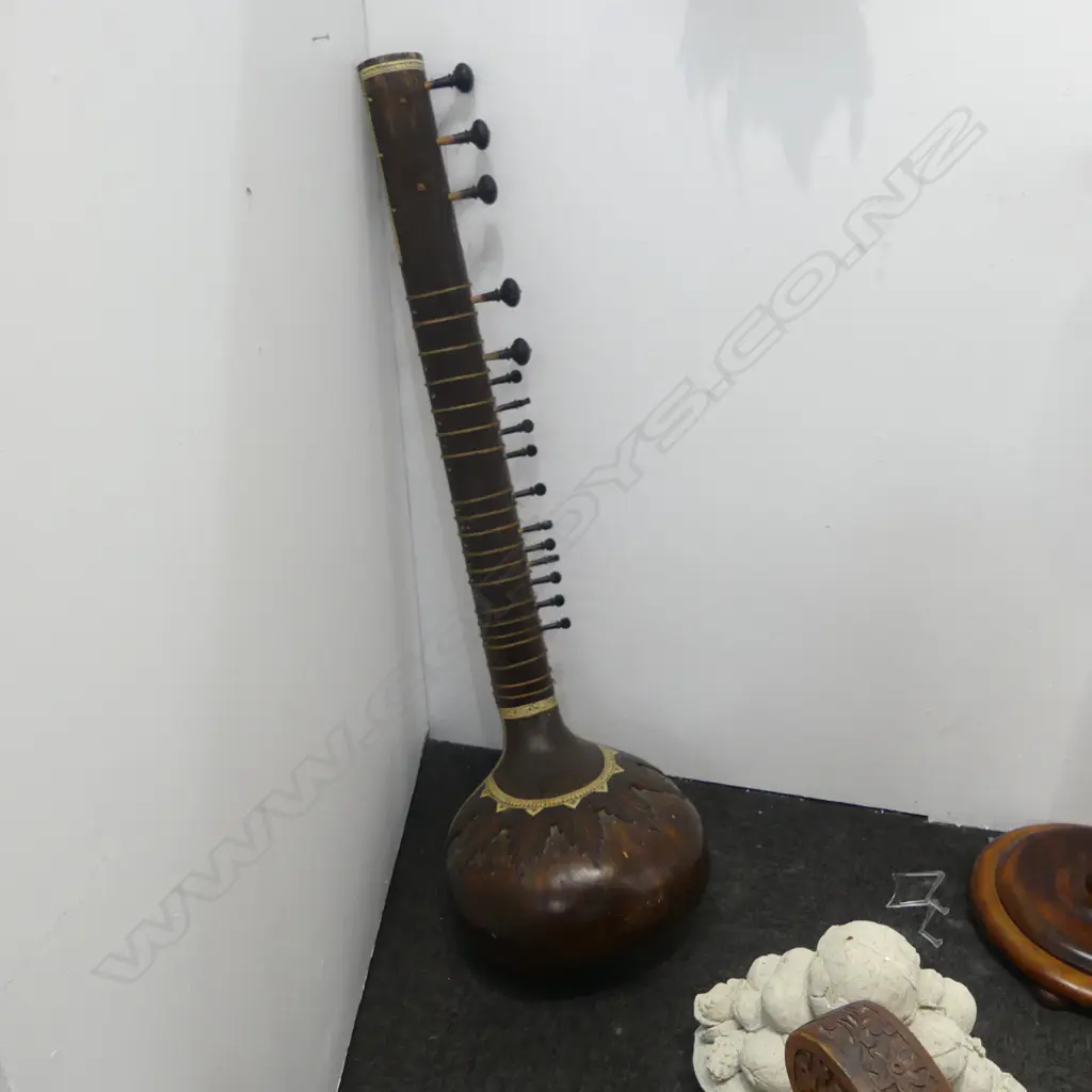 SITAR STRINGED GUITAR INSTRUMENT L.1230mm Image 1++