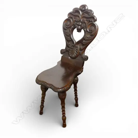 CARVED HALL CHAIR H.930mm