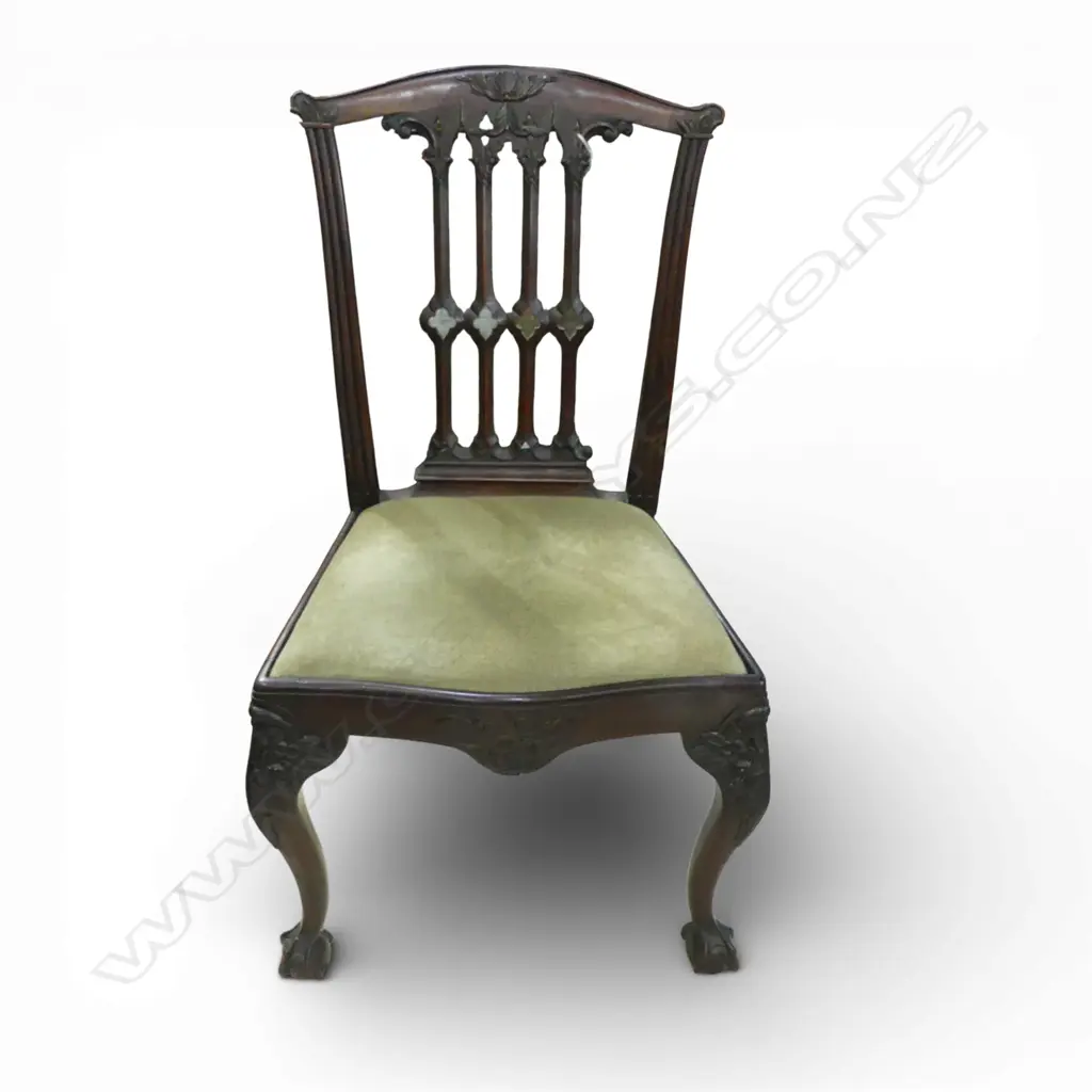 ANTIQUE MAHOGANY CHAIR BY EDWARDS & ROBERTS, PICCADILLY LONDON Image 1++