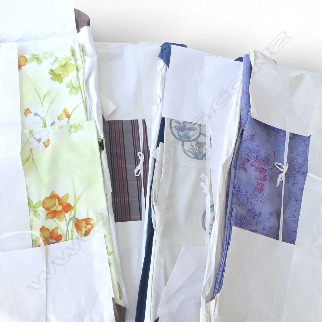 FOUR VINTAGE KIMONO IN ORIGINAL PACKAGING Image 1++