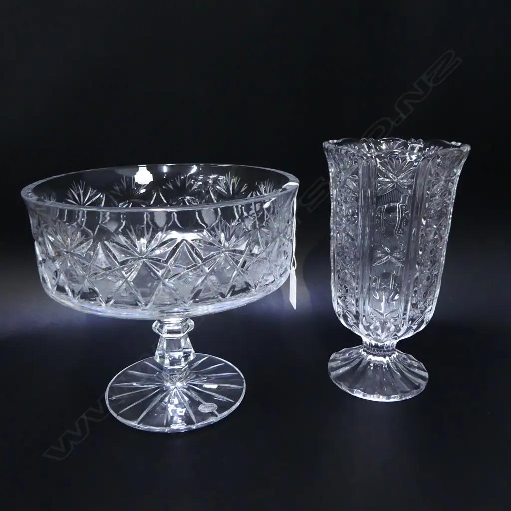 CRYSTAL COMPORT & VASE H.250mm Image 1++