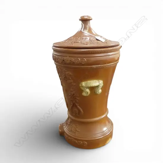 ANTIQUE CERAMIC WATER FILTER, LIPSCOMBE & Co LONDON H.500mm chip to base