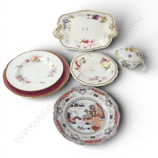 ASST. CHINA Incl. MASONS, HEREND & WORCESTER WINDSOR PLATE