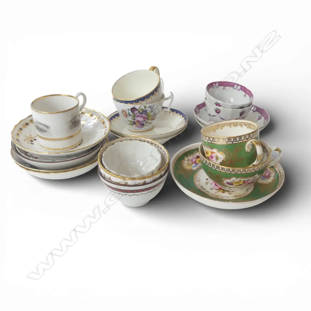 ASST. ANTIQUE CUPS & SAUCERS etc Image 1++