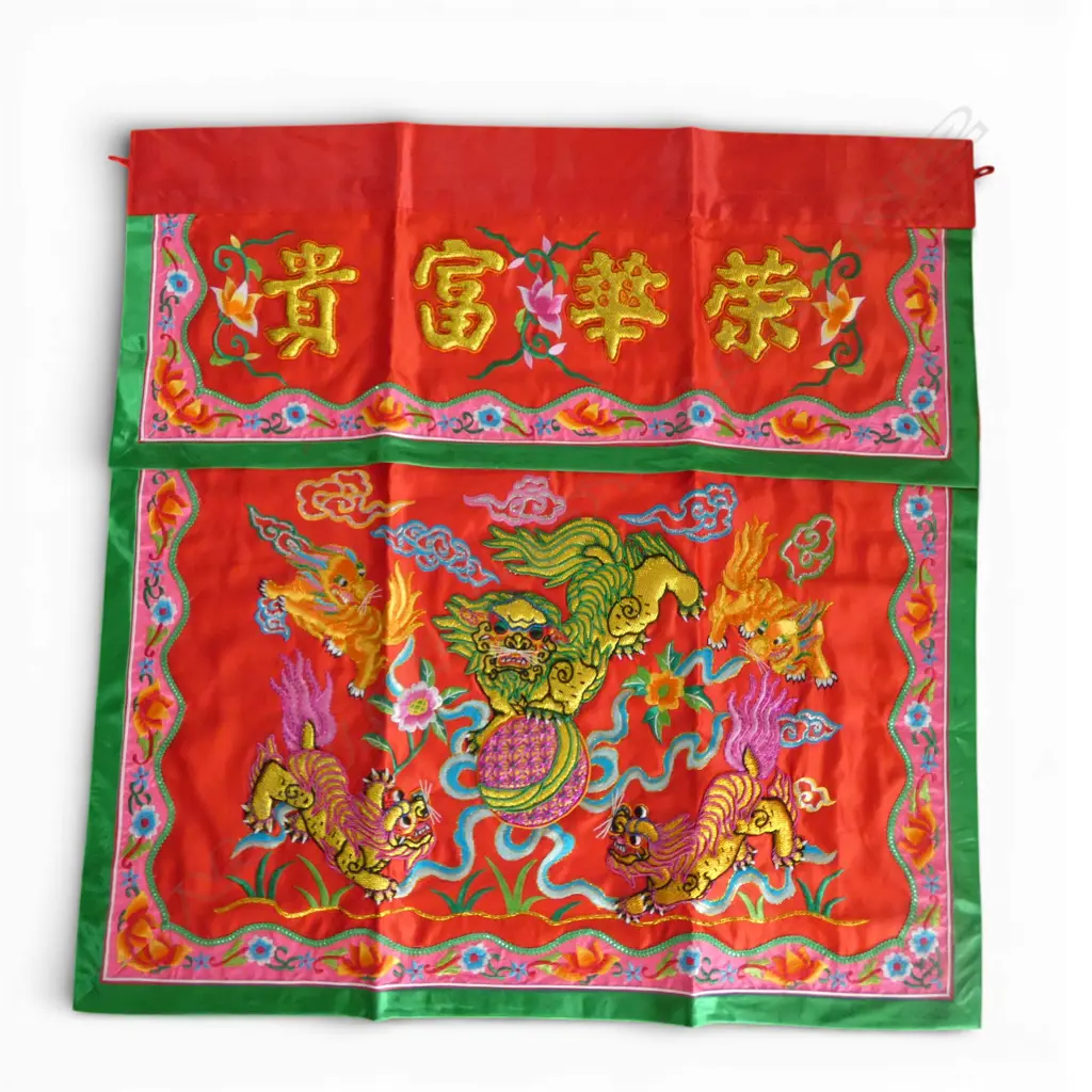 TAOIST TABLE WAI / ALTAR EMBROIDERED SILK BANNER  Image 1++