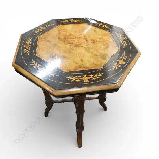 OCTAGONAL INLAID OCCASIONAL TABLE 530x530x670mm