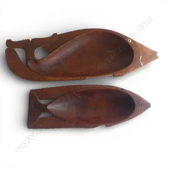 2 TROBRIAND ISLAND BOWLS W.640mm