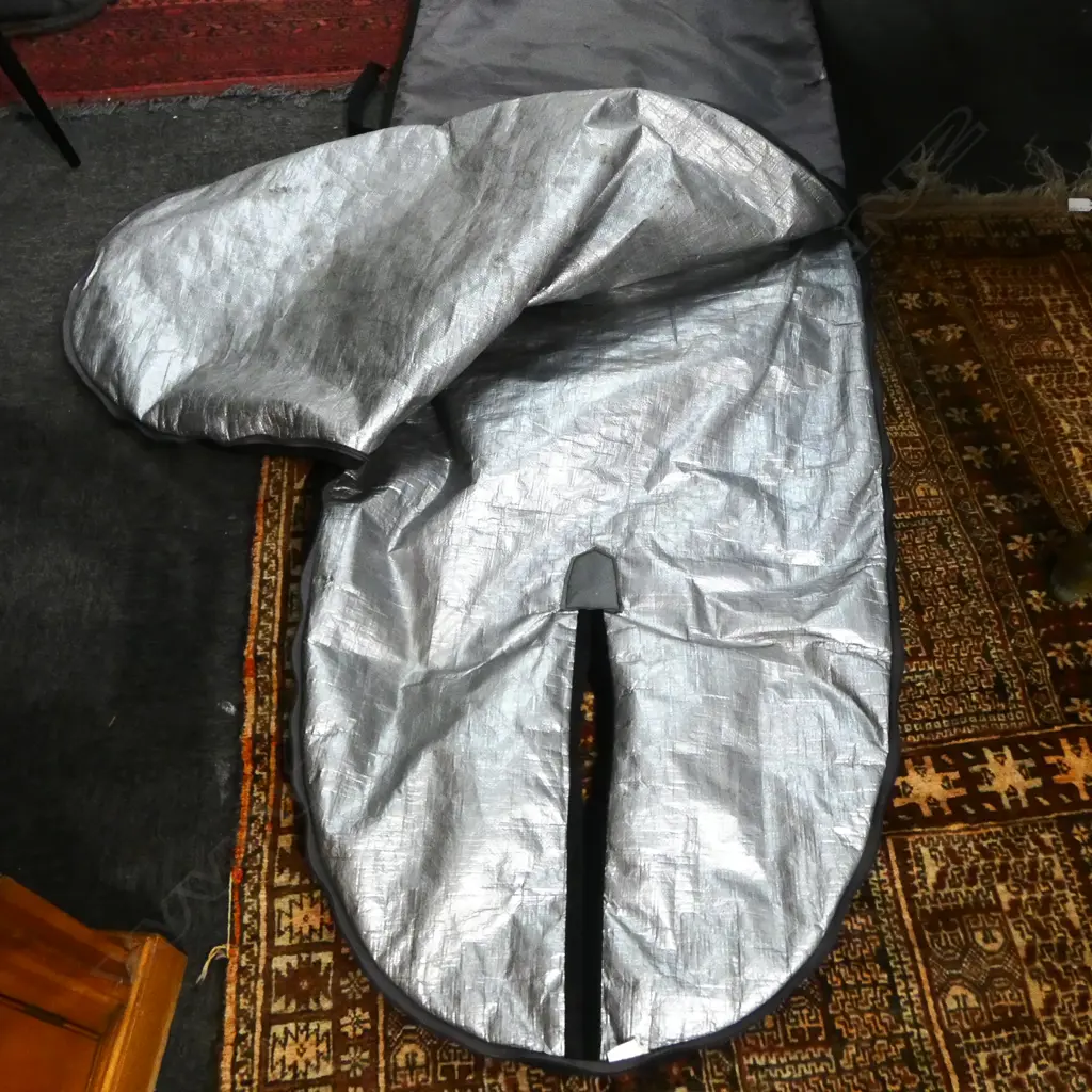 ROXY LONGBOARD SURBOARD 9'1 x 22 3/4 x 2 7/8 68.7L w. future 6 fins, in bag Image 1++