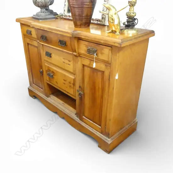 EARLY 20thC DRESSER BASE some marks, handles missing 1450x490x1020mm