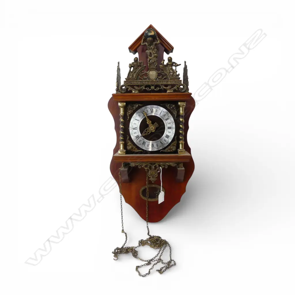 ANTIQUE STYLE WALL CLOCK 600x270mm Image 1++
