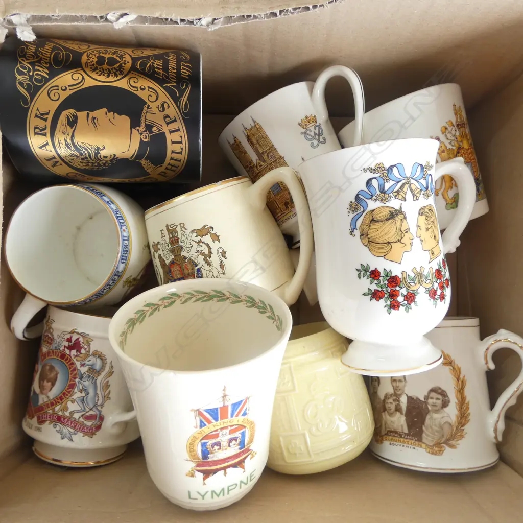 COLLECTION OF 12 PCS  ROYALTY CORONATION CHINA Image 1++