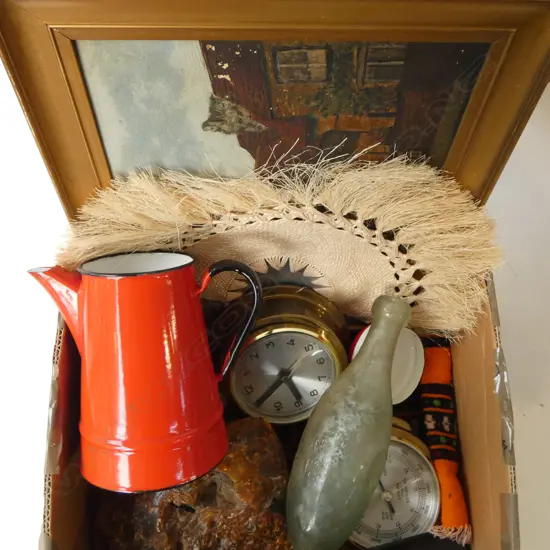 KAURI GUM, RED ENAMEL TEAPOT, ART ETC