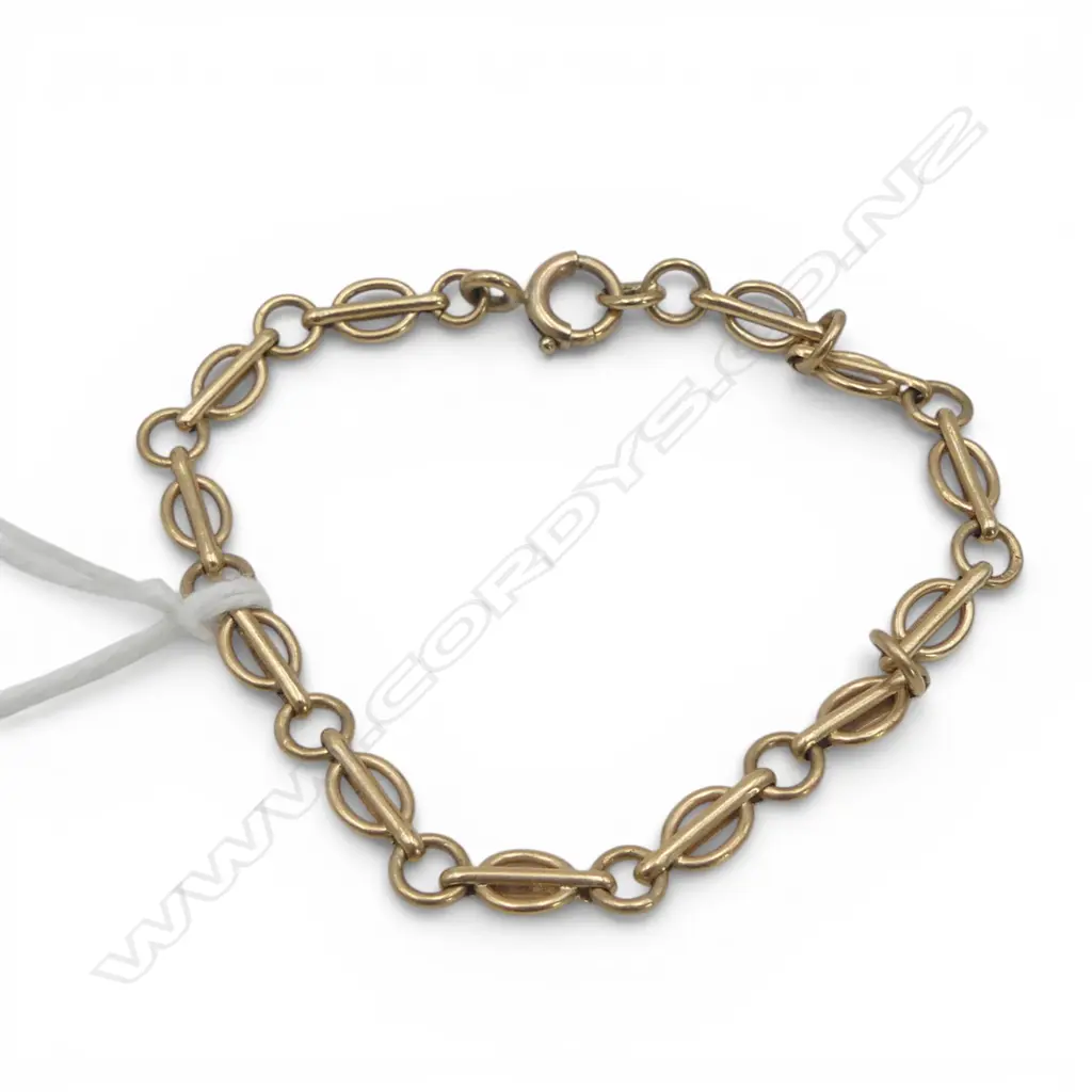VINTAGE 9ct GOLD CHILD'S BRACELET 3.94gms Image 1++