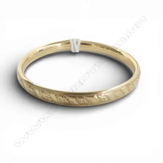 GOLD PLATED BABIES BANGLE 40mm int. dia 4.3gms