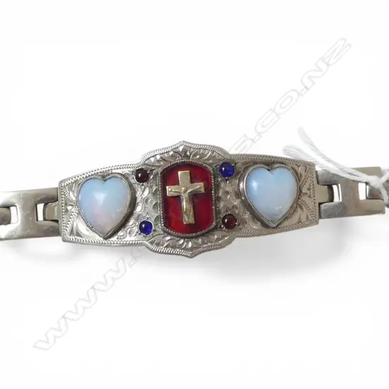 GERMAN SILVER CHAPLINS BRACLET 51GMS