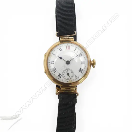 14CT GOLD ANTIQUE LADIES WRIST WATCH, 18.9gms