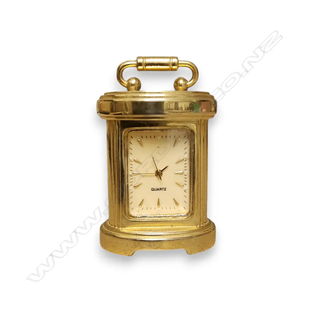 VINTAGE GP SEIKO HI-BEAT, 17-JEWEL MECHANICAL MOVEMENT AND MINIATURE BRASS CARRIAGE CLOCK QUARTZ MOVEMENT Image 1++