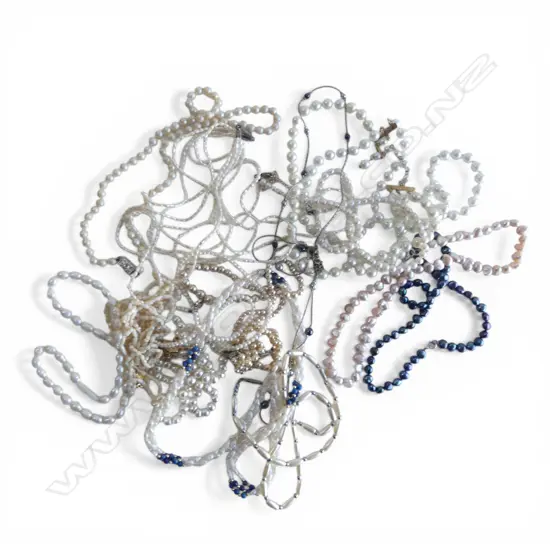 ASST. PEARL NECKLACES ETC. incl FRESHWATER PEARLS