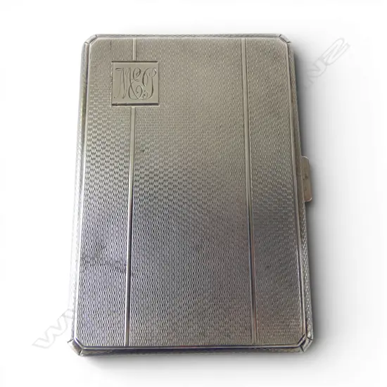 S/SILVER CARD CASE BIRMINGHAM 1938 65GMS