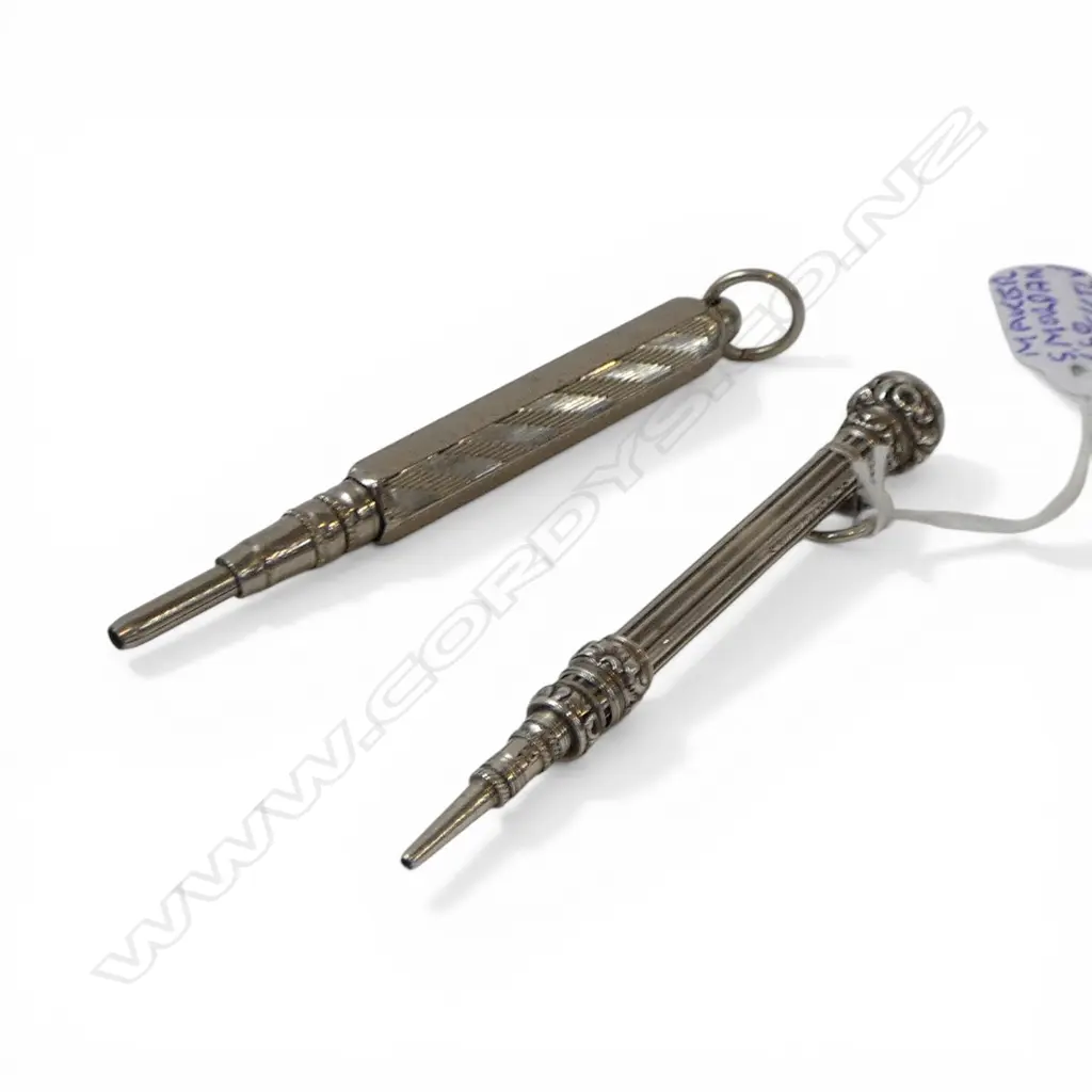 S/SILVER MORDEN & CO PROPELLING PENCIL & ANOTHER Image 1++