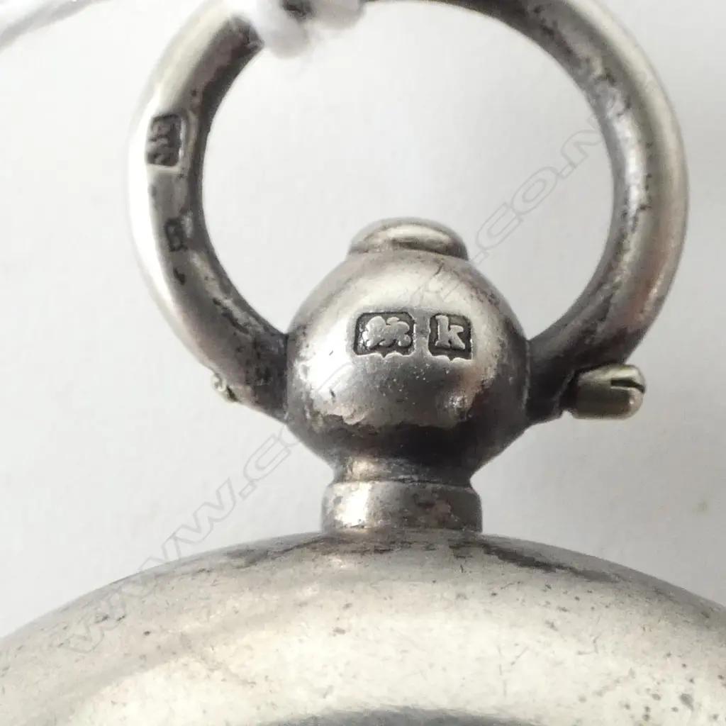 STG SILVER SOVEREIGN HOLDER, B'HAM 1909 32gms Image 1++