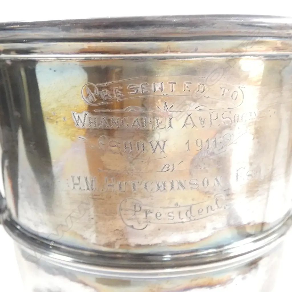 STG SILVER TROPHY CUP, STEWART DAWSON & Co. Ltd. SHEFFIELD 1907, 530gms Image 1++