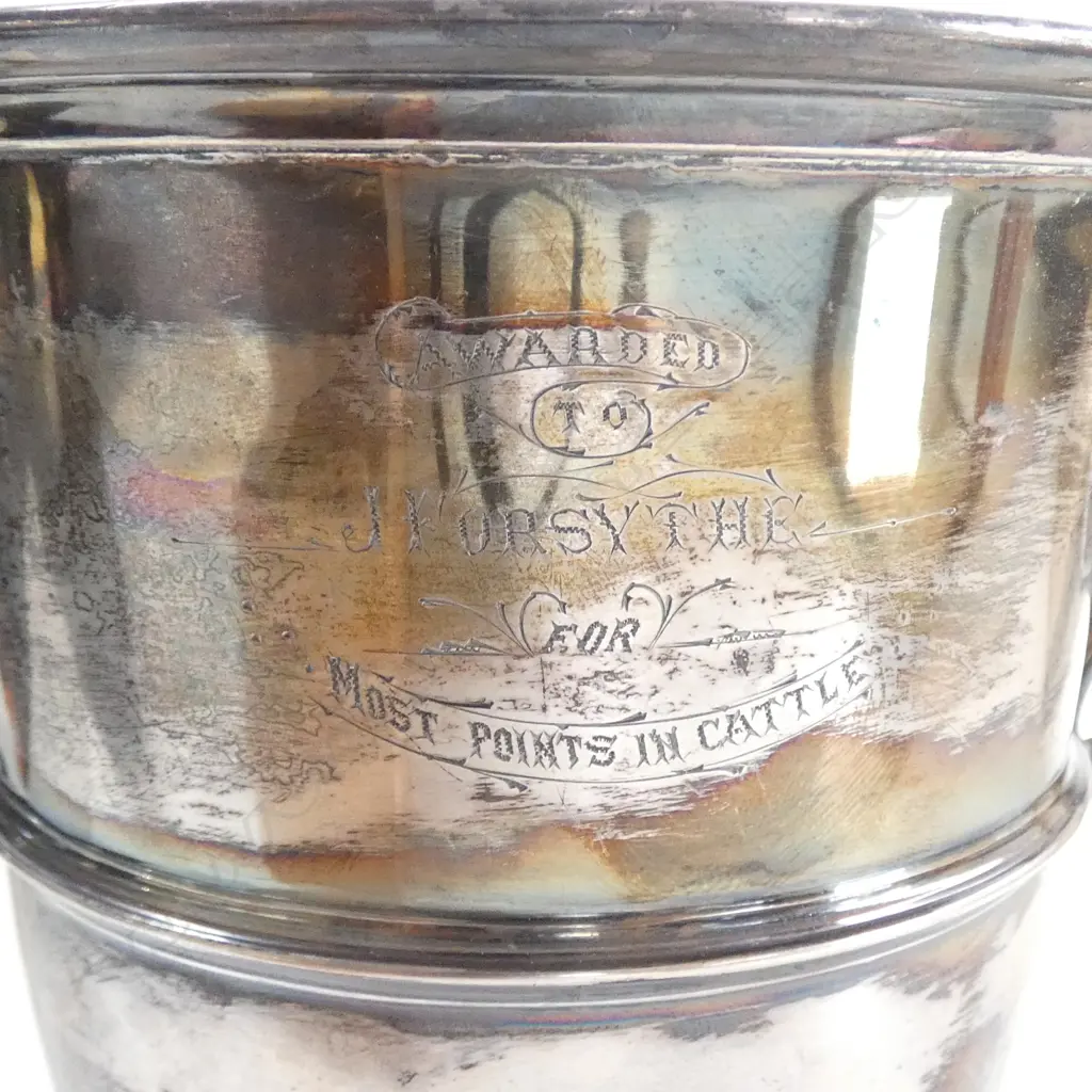 STG SILVER TROPHY CUP, STEWART DAWSON & Co. Ltd. SHEFFIELD 1907, 530gms Image 1++