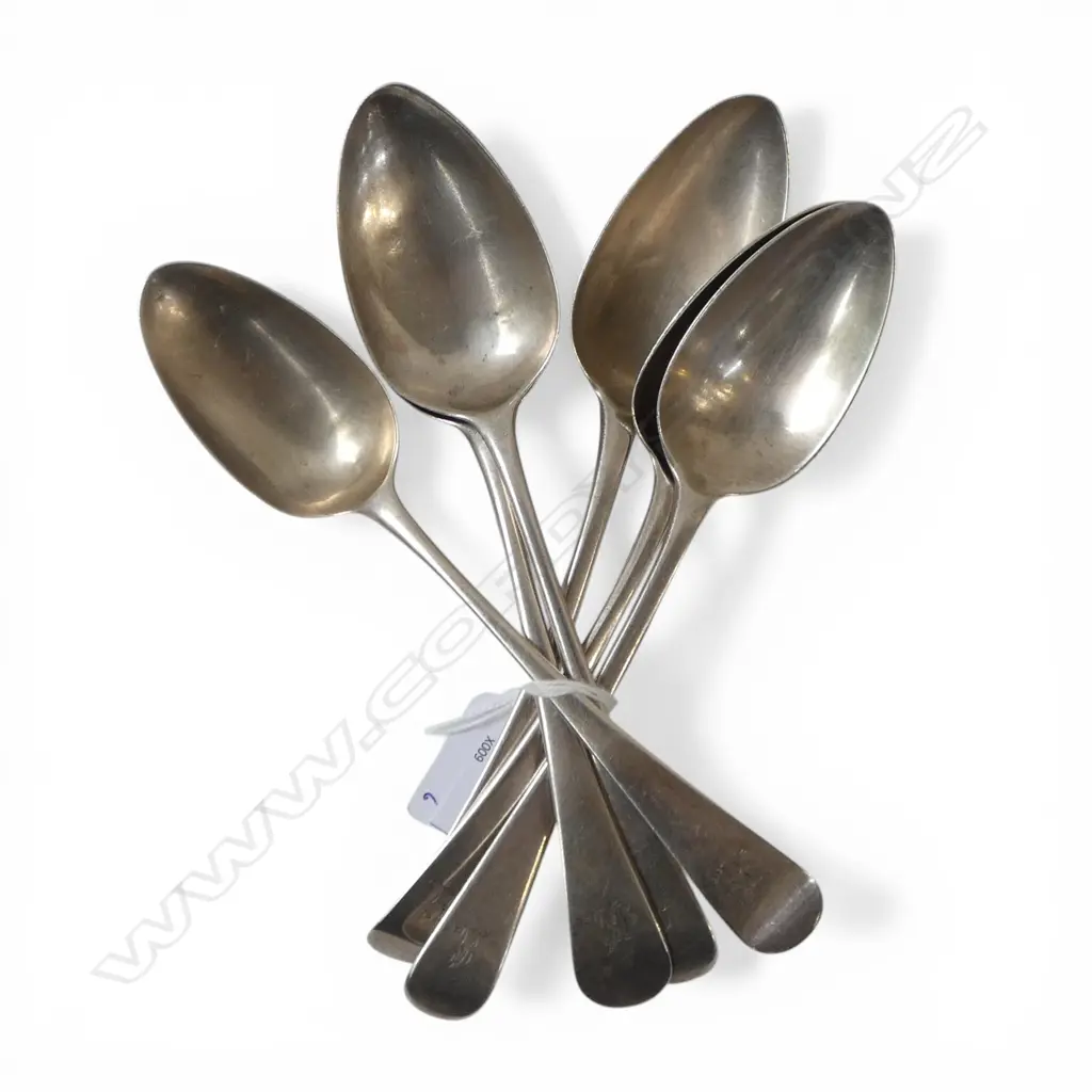 6 GEO S/SILVER DESSERT SPOONS 207GMS Image 1++