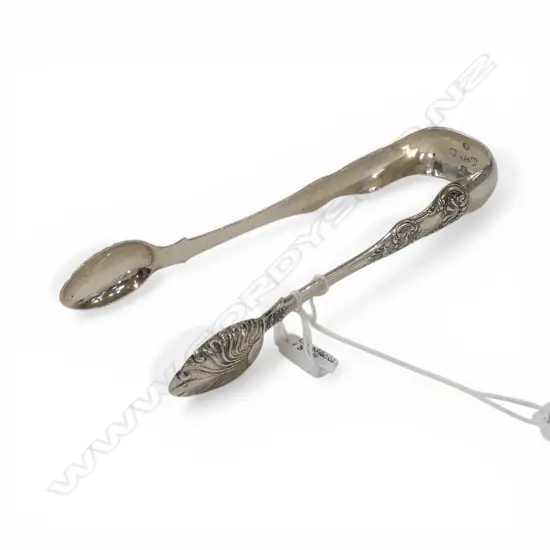 GLASGOW 1848 S/SILVER SUGAR TONGS 49GMS