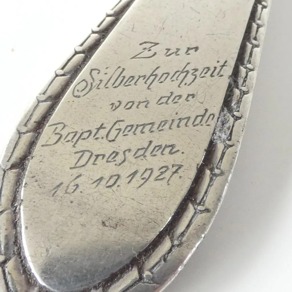 800 GERMAN SILVER WEDDING SPOON 64GMS Image 1++
