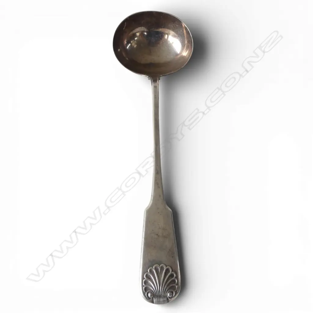 STG SILVER LADLE, LONDON 1820 L.340mm, 258gms Image 1++