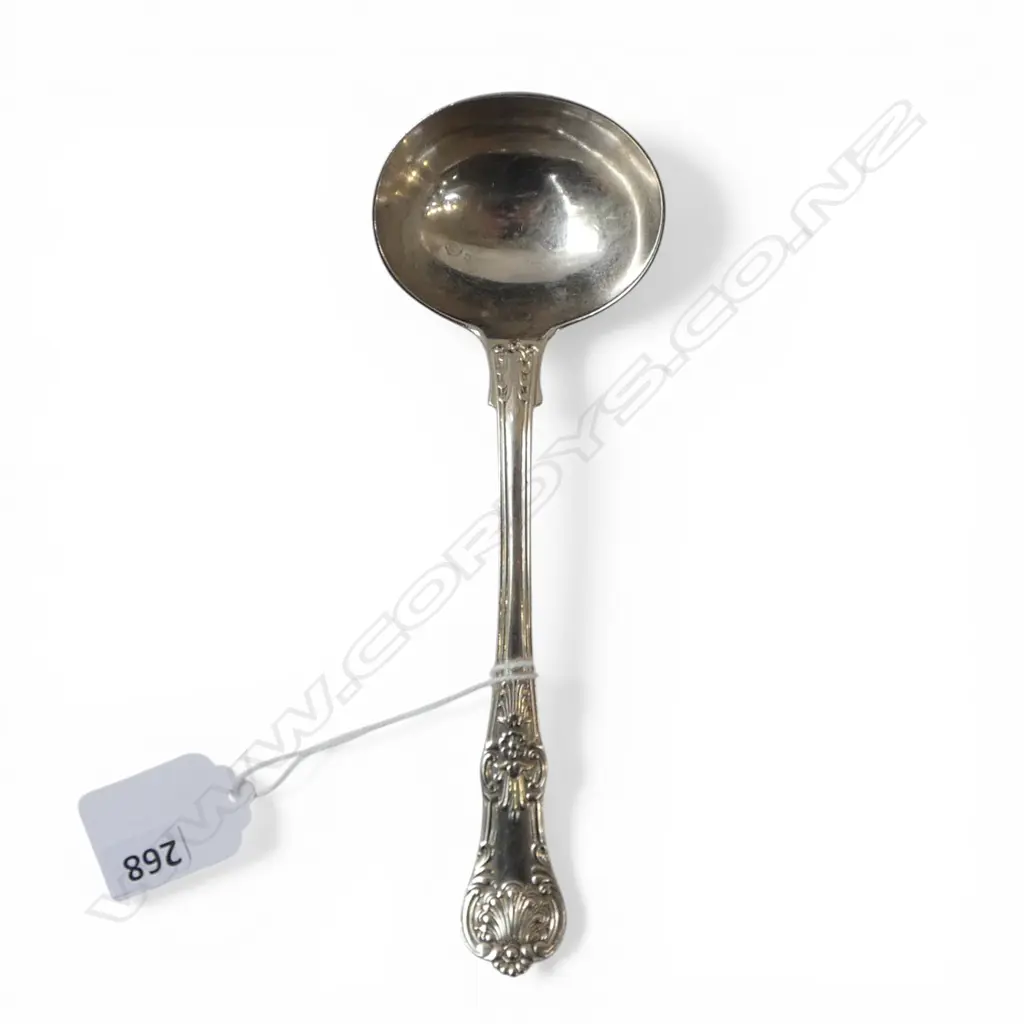 STG SILVER LADLE, LONDON 1857, 86gms Image 1++