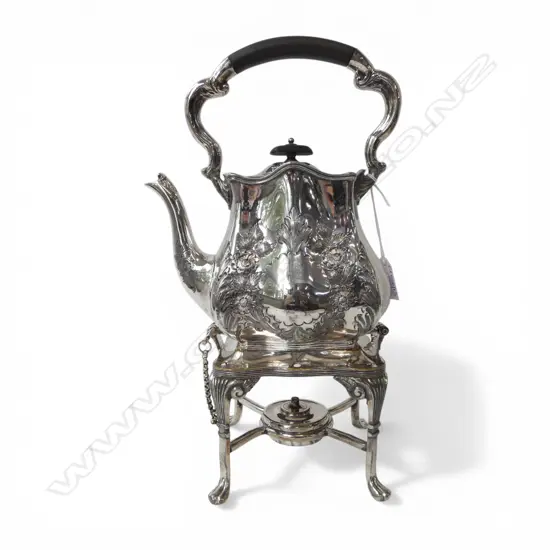 SILVER PLATE SPIRIT KETTLE H.330mm