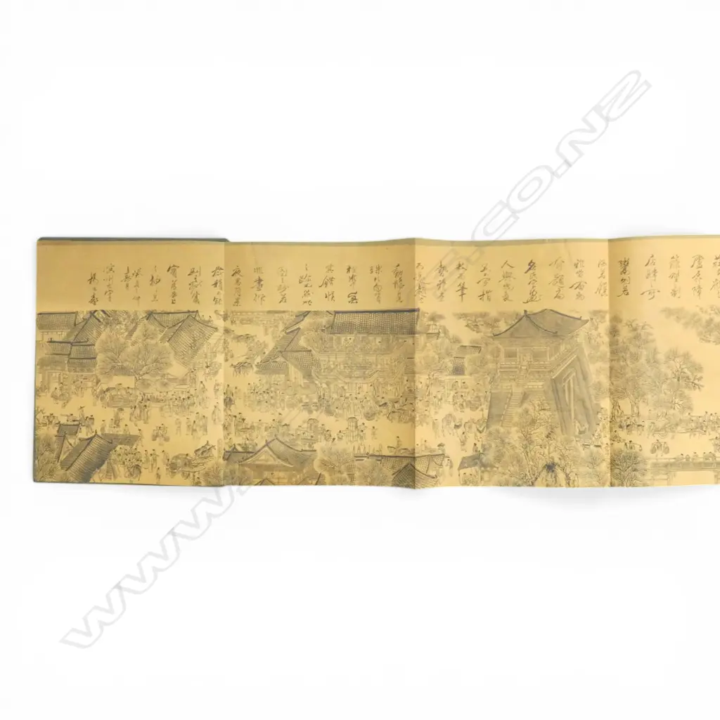 ORIENTAL ARTWORK 'ALONG THE RIVER DURING THE QUIGMING FESTIVAL' L.4500mm Image 1++