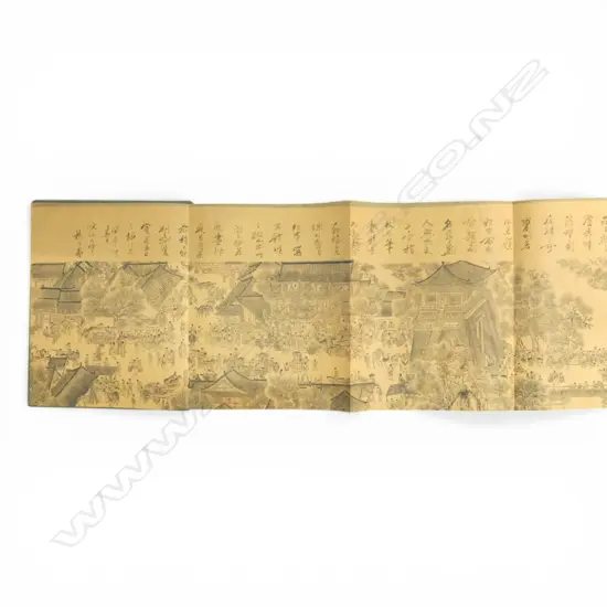 ORIENTAL ARTWORK 'ALONG THE RIVER DURING THE QUIGMING FESTIVAL' L.4500mm