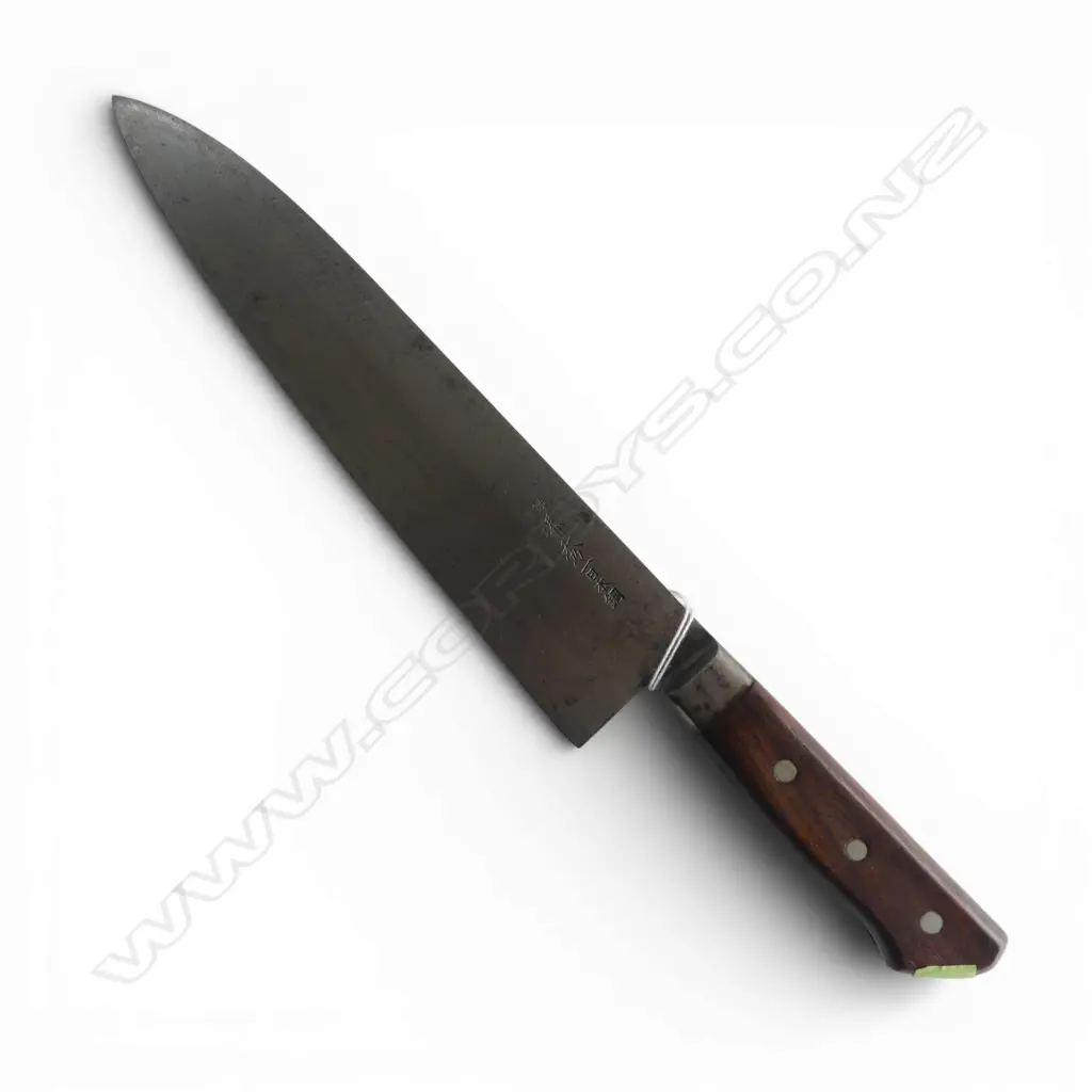 VINTAGE JAPANESE GYUTO KNIFE L.290mm Image 1++